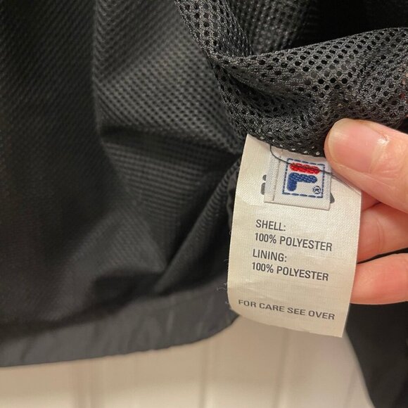 FILA Windbreaker Jacket Black - Picture 5 of 11